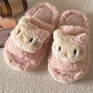 Cute Pink Cat Slippers-Women’s Size 36/37 (6-7)